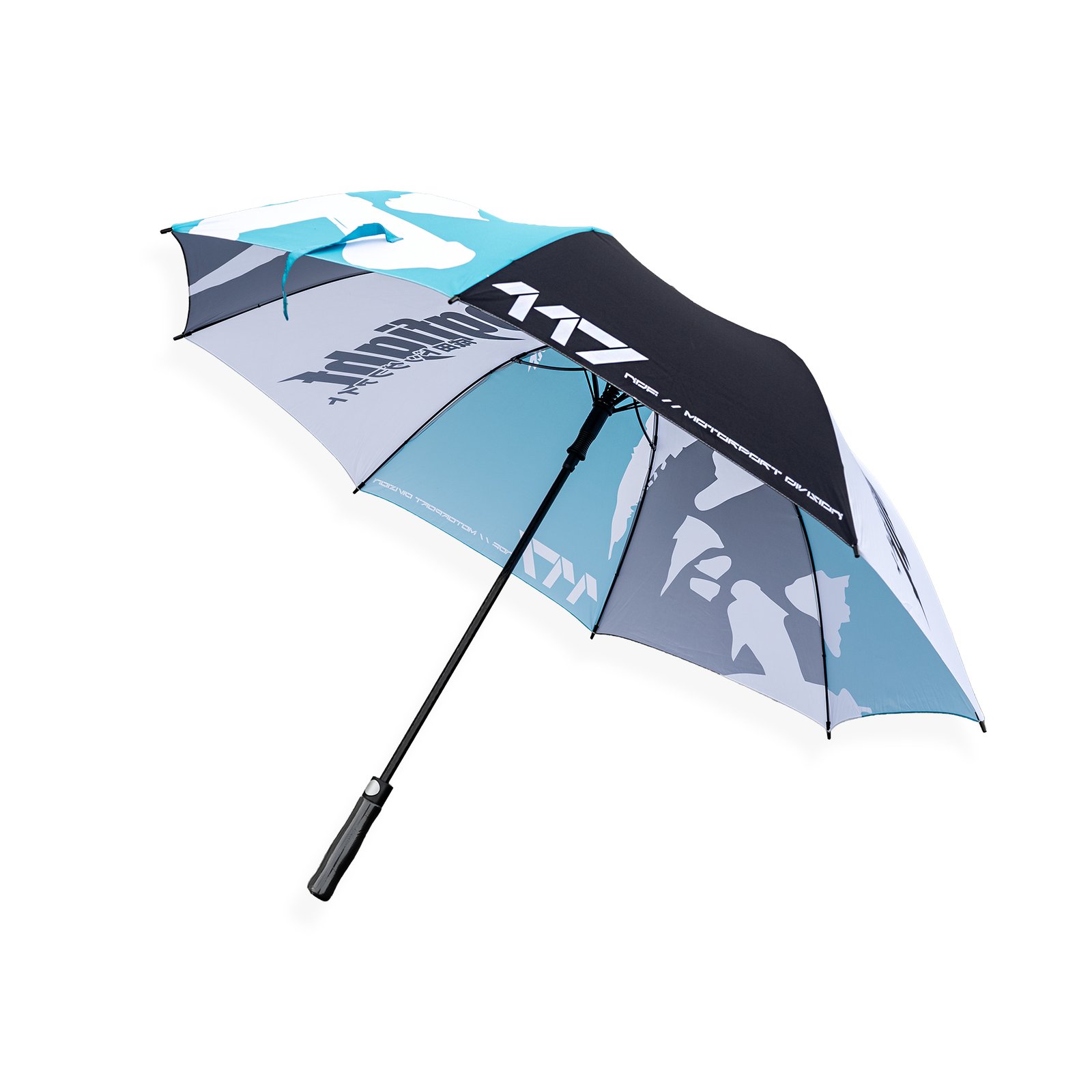 Motorsport Division Race Umbrella - Black/Teal/White | NDF Café